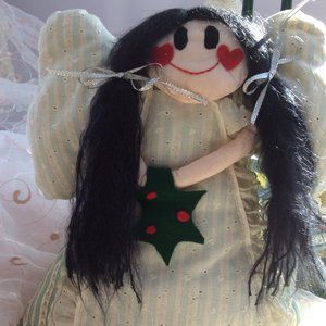 Handmade Angel with Wreath